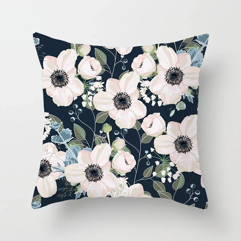 Axyaa Rose Flowers Cushion Cover 45*45cm Home Decor Sofa Car Pillow Cover