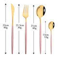 Axyaa Black Gold Stainless Steel Dinnerware Set - Elegant Tableware Collection