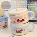 Axyaa Kawaii Ramen Bowl Set Stainless Steel Spoon Chopsticks Lid