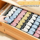 Axyaa 24-Compartment Fabric Storage Box: Foldable Stackable Organizer for Socks, Ties, Underwear