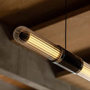 Axyaa Long Glass Pendant Lamp: Minimalist Nordic Style for Dining, Office, or Coffee Shop
