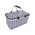 Axyaa Insulated Picnic Basket: Large Capacity Portable Foil Cooler Bag for Outdoor Activities
