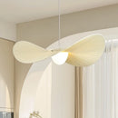 Axyaa Nordic Beige Pleated Fabric LED Pendant Light - Elegant Dining Room Hanging Lamp