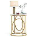 Axyaa 20” Round End Table: Stylish Sofa Side Coffee Cocktail Table