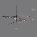 Axyaa LED Chandeliers for Modern Living Room Indoor Lighting
