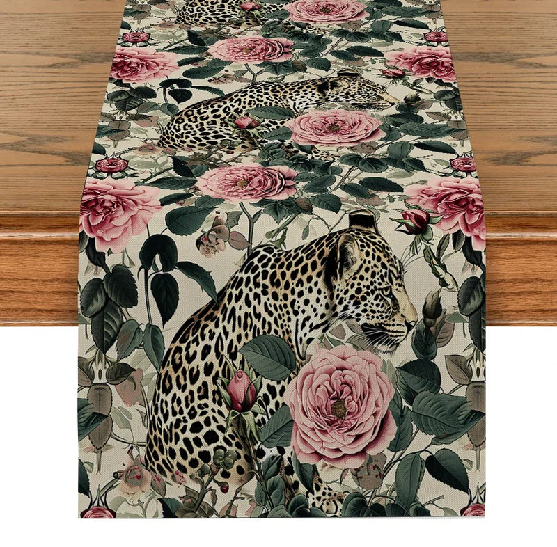 Axyaa Floral Jungle Table Runner