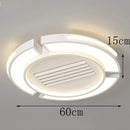 Axyaa Modern Ceiling Fan with LED Light & Control for Bedroom and Living Room Lighting.