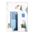 Axyaa Santorini Ocean Seascape Canvas Wall Art Painting Print for Living Room Decor