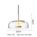 Axyaa Minimalist Iron Glass LED Floor Lamp - Nordic Restaurant Coffee Shop Chandelier