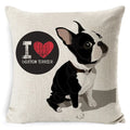 Dog Breed Cotton Linen Cushion Cover Set by Axyaa: Bull Terrier to Chihuahua & More