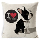 Dog Breed Cotton Linen Cushion Cover Set by Axyaa: Bull Terrier to Chihuahua & More