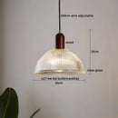 Axyaa Nordic Copper Wood LED Pendant Lamp - Modern Hanging Light Fixtures