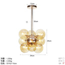 Axyaa Glass Bubble Chandelier Pendant Lamp for Living Room Dining Room Kitchen Island