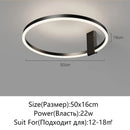 Axyaa LED Ring Ceiling Chandelier for Modern Home Lighting