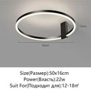Axyaa LED Ring Ceiling Light Modern Minimalist Chandelier for Home Lighting