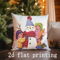 Christmas Cartoon Pillow Covers by Axyaa: Festive Decor for Sofa, Bedroom, Car