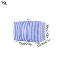 Axyaa Stripe Quilt Blanket Storage Bag Wardrobe Organizer & Tote
