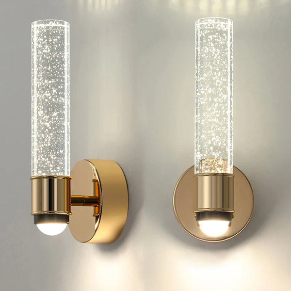 Axyaa Modern LED Crystal Bubble Wall Sconces for Living Room, Bedroom, Bathroom, Corridor Decor