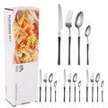 Axyaa 16-Piece Stainless Steel Tableware Set for Restaurants, Hotels, and Homes