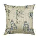 Axyaa Linen Butterfly Flower Sofa Cushion Cover 45*45 - Home Decor Printed Pillow Case