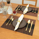 Axyaa PVC Placemats - Non-Slip Stain Resistant Table Mats for Dining, Indoor/Outdoor