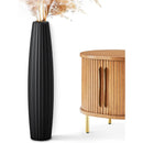 Tall Black Resin Vase 23.6 inch for Living Room Decor by Axyaa