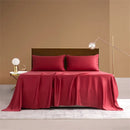 Axyaa Bamboo Flat Sheet: Luxury Silky Bed Cover, Single-Double-King-Queen Sizes