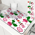 Axyaa Fruit Print Drying Mat for Kitchen, Absorbent & Anti-Slip Placemat