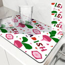 Axyaa Fruit Print Drying Mat for Kitchen, Absorbent & Anti-Slip Placemat