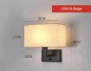 Axyaa LED Fabric Wall Sconce with Switch for Bedroom Living Room Hotel Home
