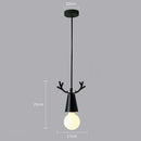 Axya Deer Horn LED Pendant Chandelier: Luxury Iron Art Lighting for Home Decor