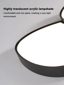 Axyaa Nordic LED Ceiling Lamp Cobblestone Black Ceiling Light for Living Room Bedroom