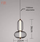 Modern Nordic Style LED Chandelier by Axyaa for Restaurant, Bedroom, and Bar Lighting