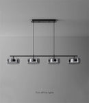 Axyaa Glass Shade LED Pendant Light for Dining Room and Kitchen