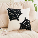 Axyaa Halloween Tuft Embroidered Pillowcase - Festive Cotton Cushion Cover