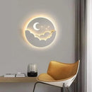 Axyaa LED Cloud Stars Moon Wall Lamp for Bedroom Kids Creative Decor