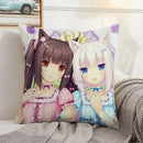 Axyaa Kawaii Cushion Cover 45 × 45: Decorative Pillowcase for Home, Car, Bed - 50x50 Size