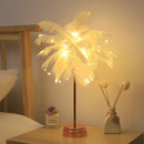 Feather Bedside Lamp by Axyaa: DIY Creative Table Night Light, USB/AA Power