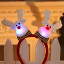 Axyaa LED Santa Claus Headband Xmas Snowman Hair Hoop - Holiday Party Accessories