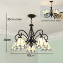 Axyaa Bohemian Stained Glass Pendant Chandelier: Creative Luxury Lighting for Home & Event Spaces