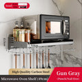 Axyaa Wall-Mounted Microwave & Spice Rack Set