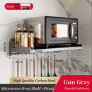Axyaa Wall-Mounted Microwave & Spice Rack Set