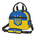 Axyaa Ukraine Flag Insulated Lunch Bag with Shoulder Strap - Cooler Bento Tote for Work & School