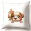Axyaa Dog Puppy Print Pillow Cover Cushion - 45X45CM Home Decor