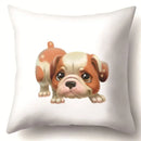 Axyaa Dog Puppy Print Pillow Cover Cushion - 45X45CM Home Decor