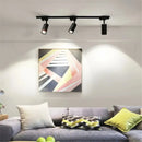 Axyaa Gold Black Track Lighting Fixture with GU10 LED Spotlights
