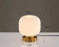 Axyaa Nordic Glass Table Lamp in White Blue Amber Smoky Gray for Modern Living Room