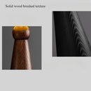 Axyaa French Solid Wood LED Floor Lamp with Fabric Lampshade Design