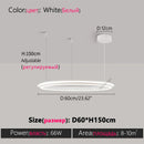 Axyaa LED Chandelier Modern Restaurant Living Room Bedroom Dining Lamp