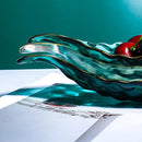 Axyaa Retro Glass Fruit Plate: Creative Hammer Pattern, Light Luxury Design